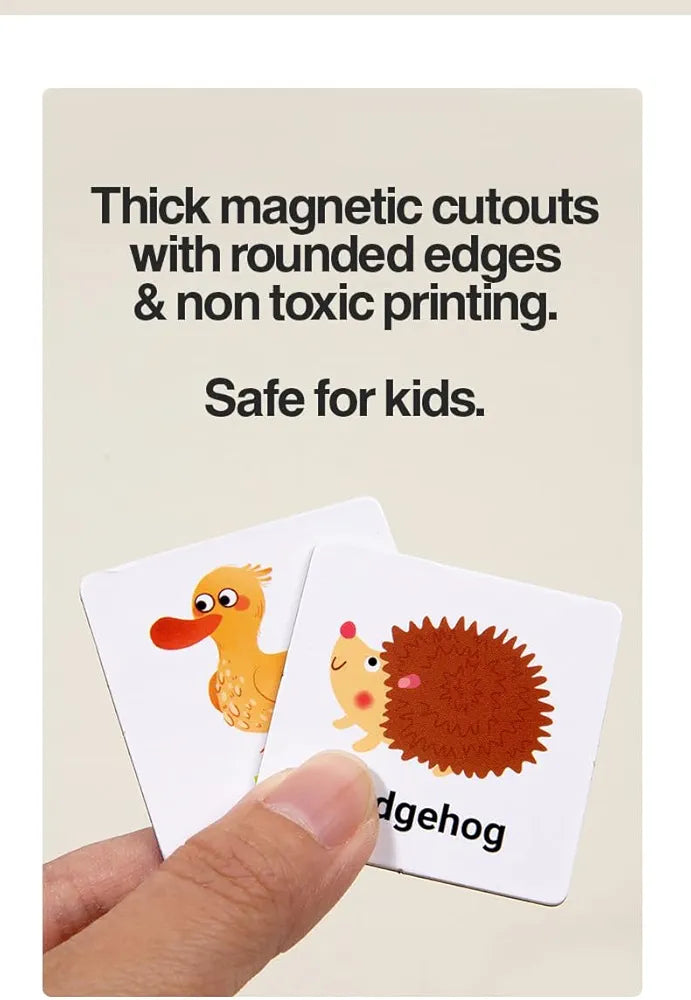 Magnetic Alphabet Book for Kids | Spelling, Phonics & Word Games | Educational Toy for Toddlers | Montessori Learning Tool | Ages 3+ 