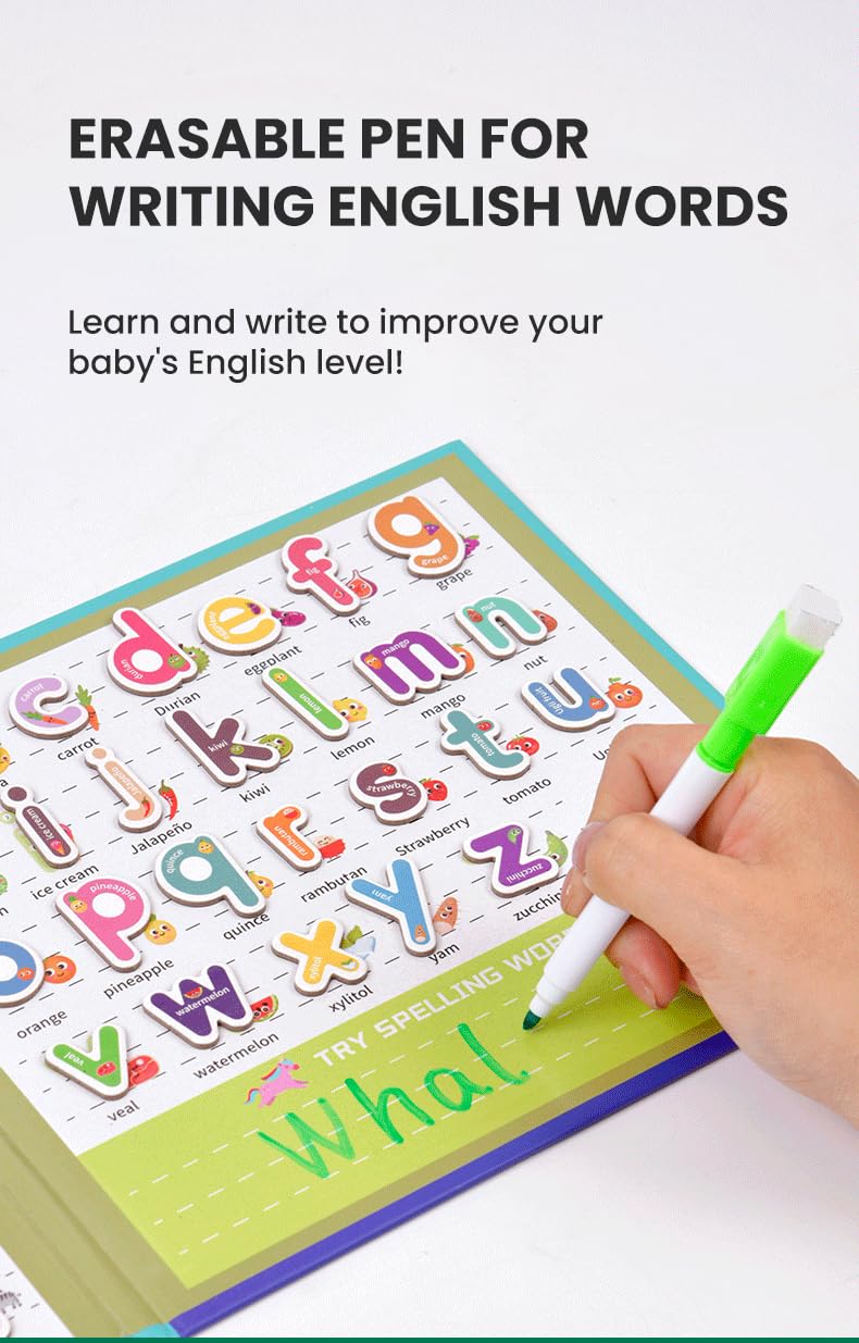 ABC Magnetic book for Kids (18 months+)