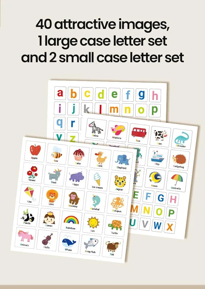 Magnetic Alphabet Book for Kids | Spelling, Phonics & Word Games | Educational Toy for Toddlers | Montessori Learning Tool | Ages 3+ 