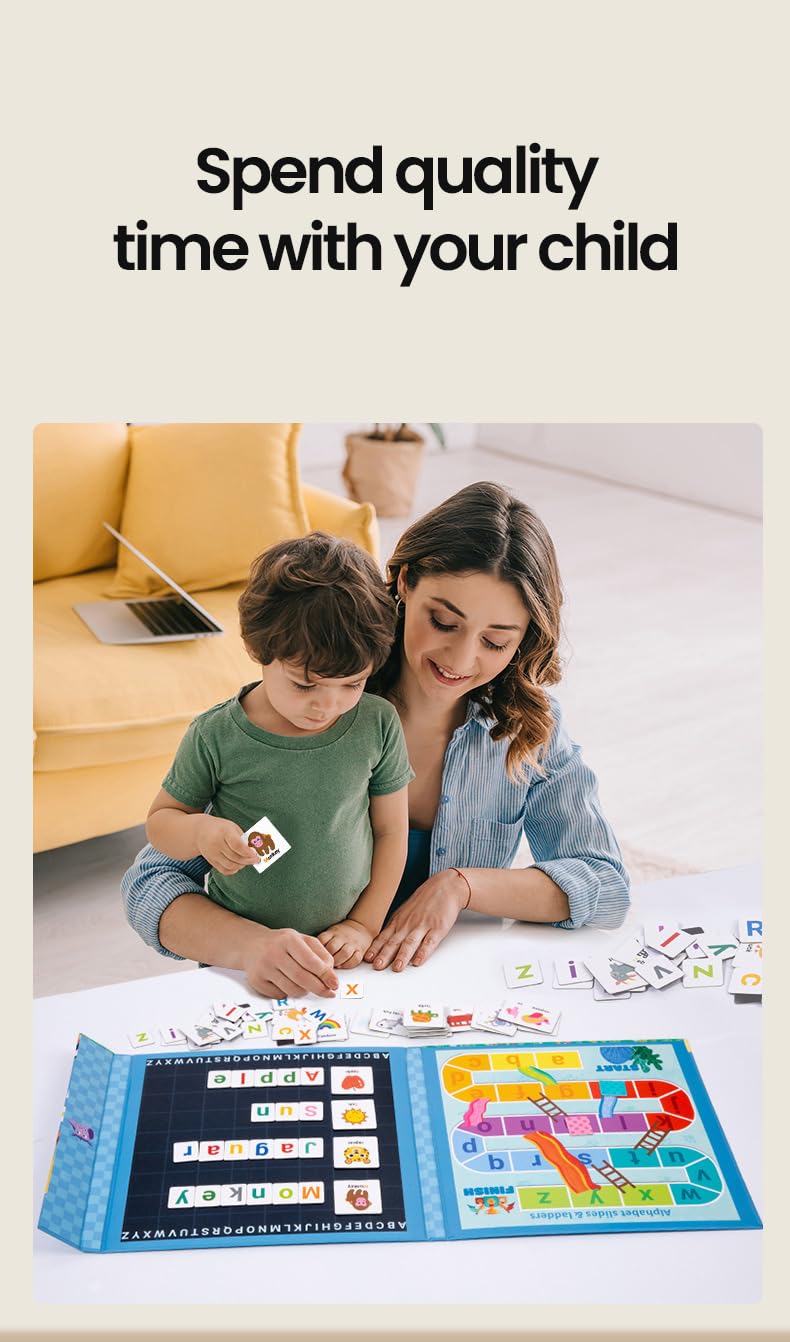 Alphabets and Numbers Magnetic books combo- A set of 2 interactive magnetic books for kids (3 Years+) (My busy books)