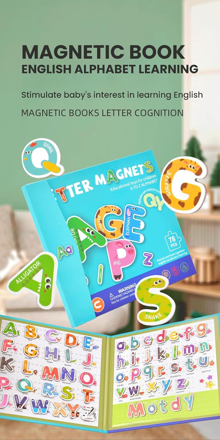 ABC Magnetic book for Kids (18 months+)