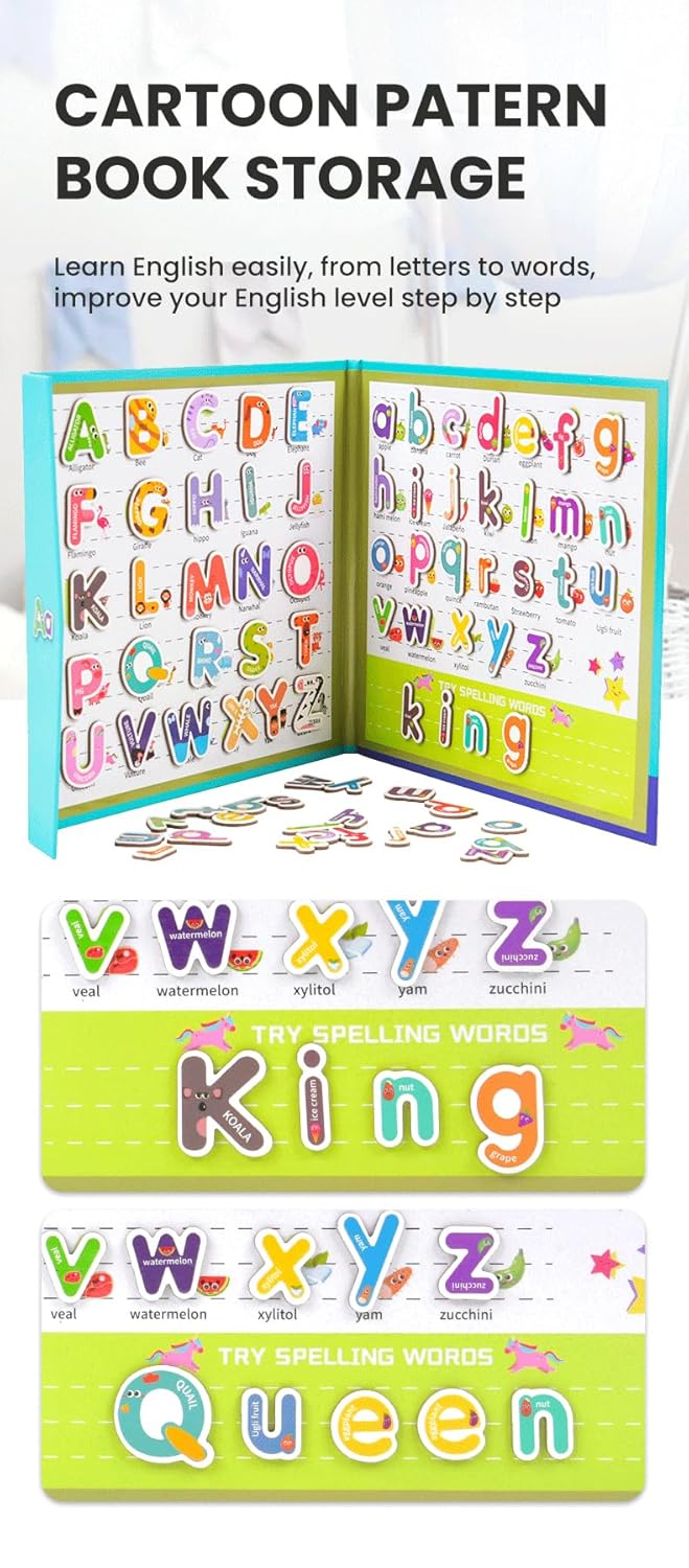 ABC Magnetic book for Kids (18 months+)