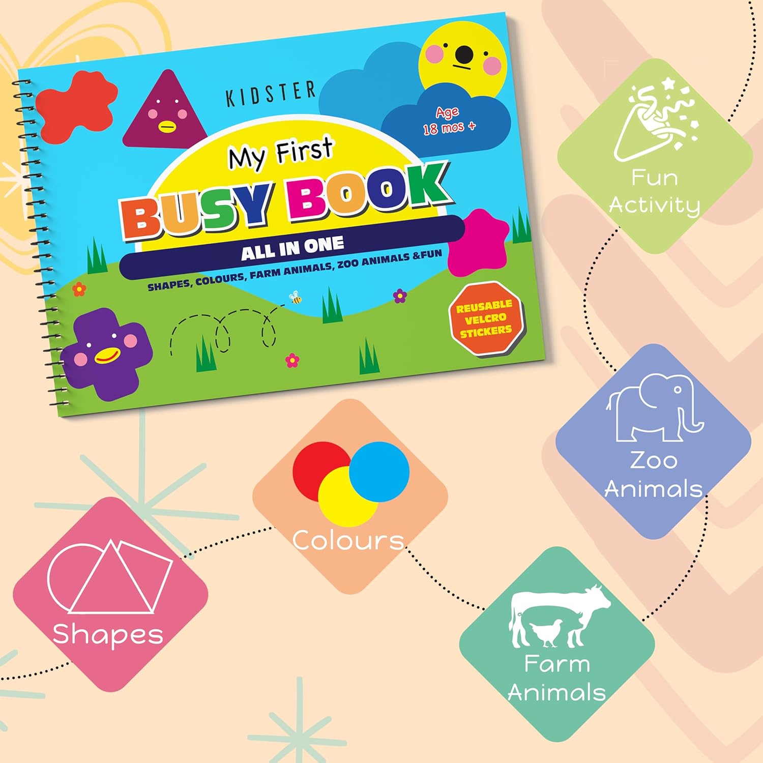 My First Busy Book, All in One, for Ages 2+