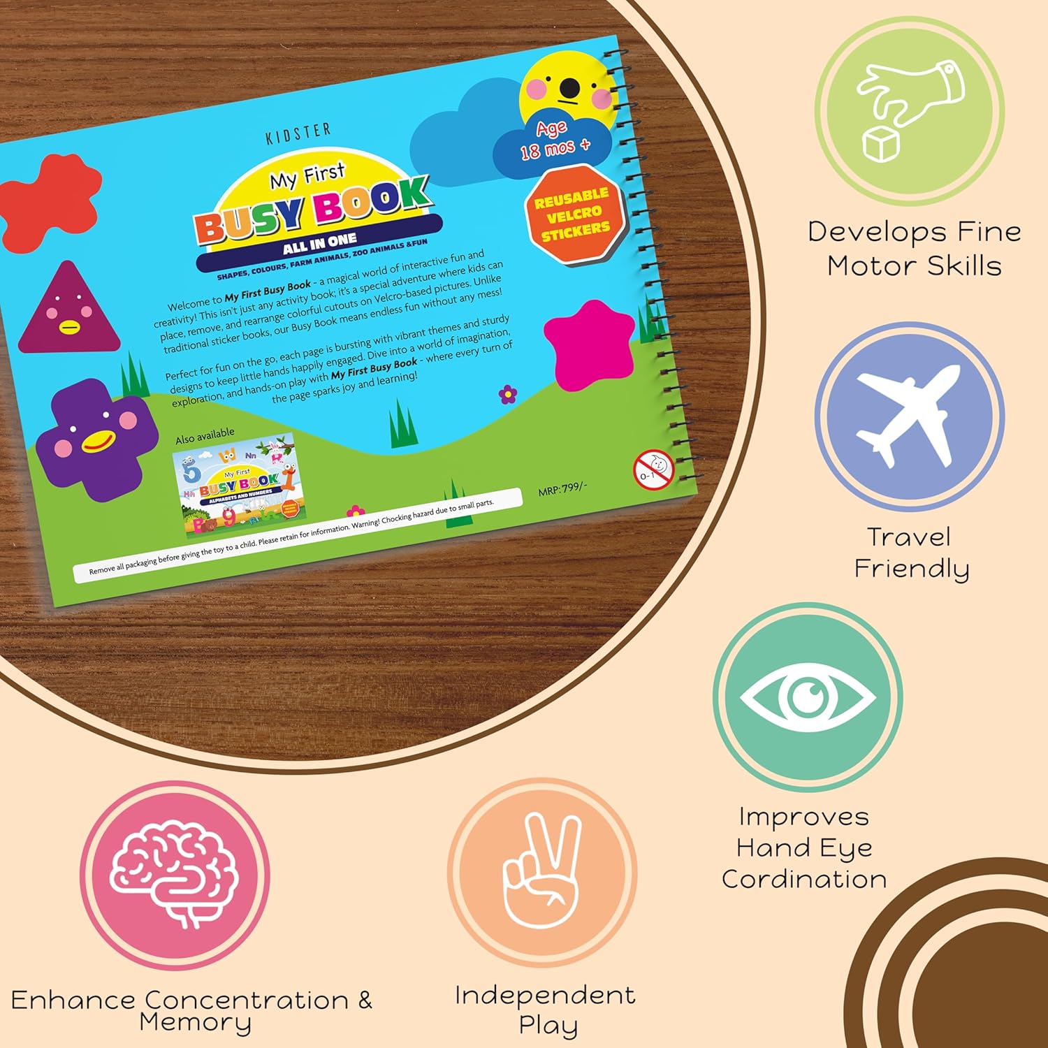 My First Busy Book, All in One, for Ages 2+