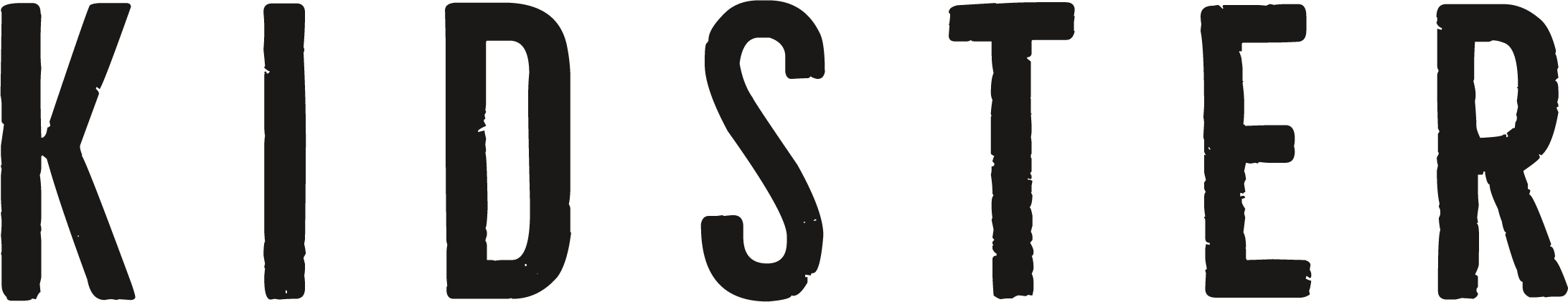 Black 'KIDSTER' text on a white background