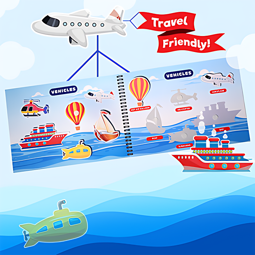 Vehicles, Fruits, Vegetables, Sea-animals, Birds and Counting Activity